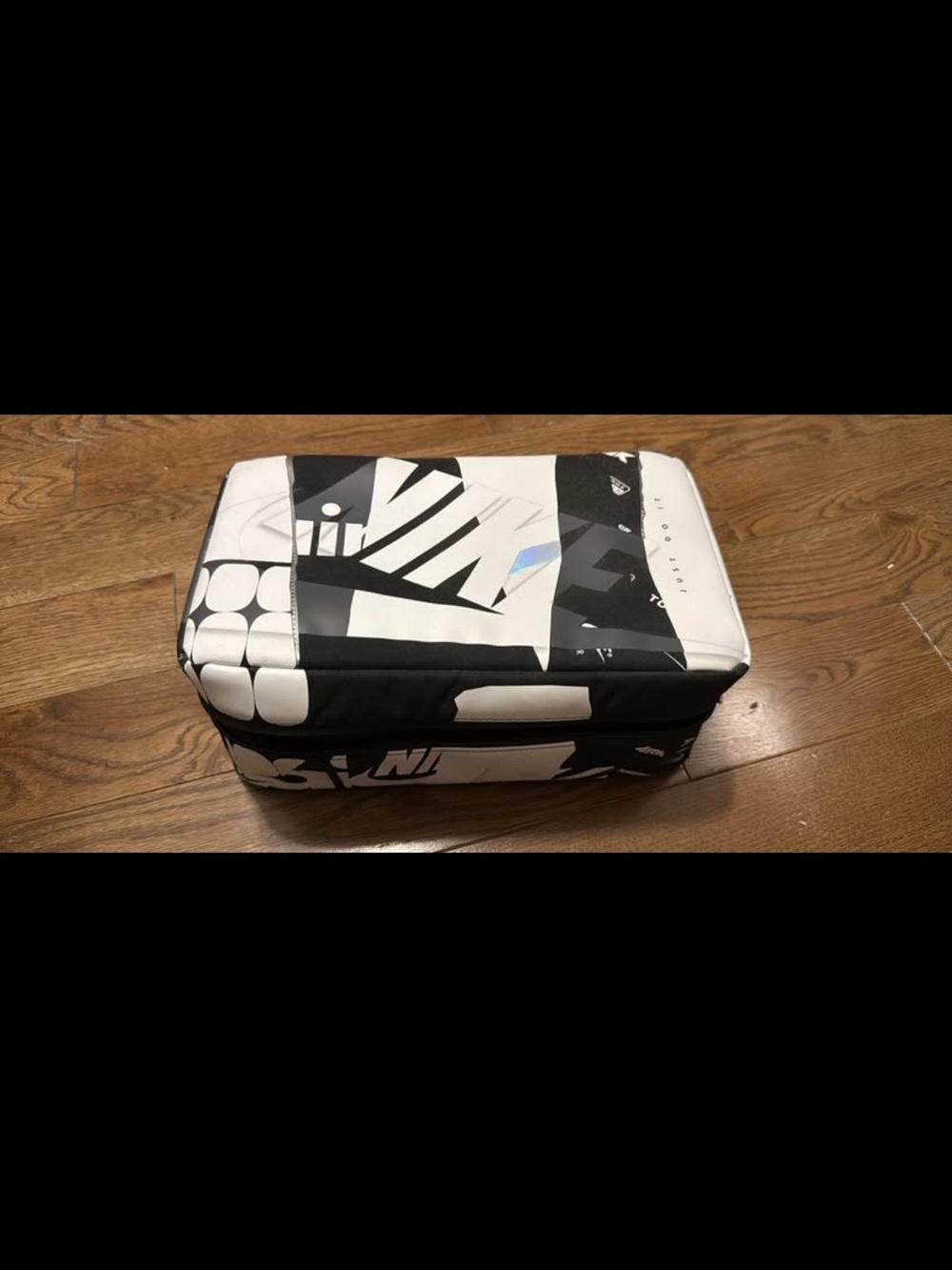 NWOT Nike shoe Bag Black and White Rectangular Carry Case